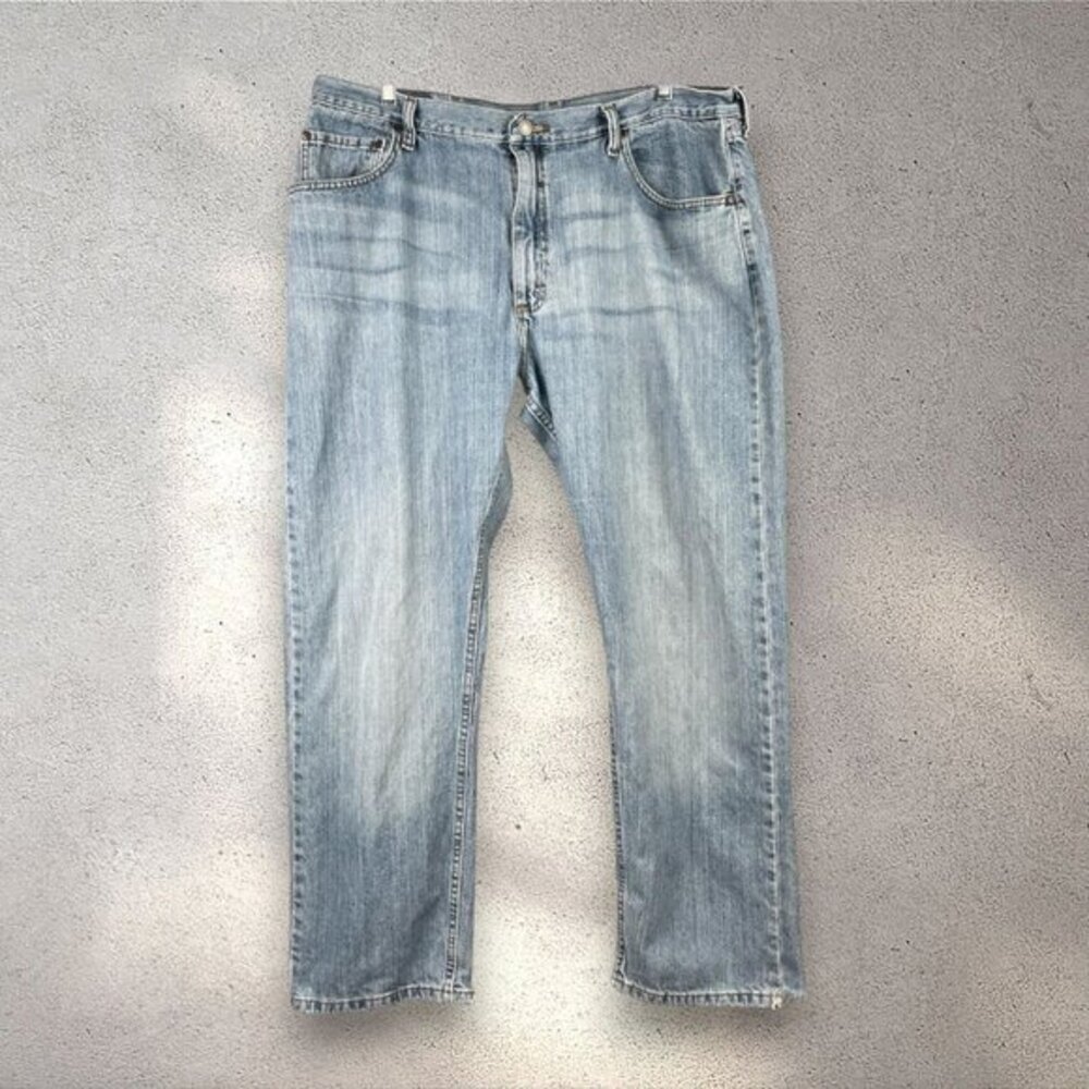 Wrangler Five Star Regular Fit Jeans Men’s 40x30 Blue Distressed Flex Denim